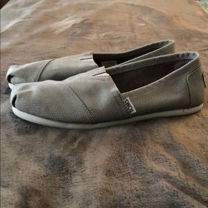 TOMS grey herringbone classic